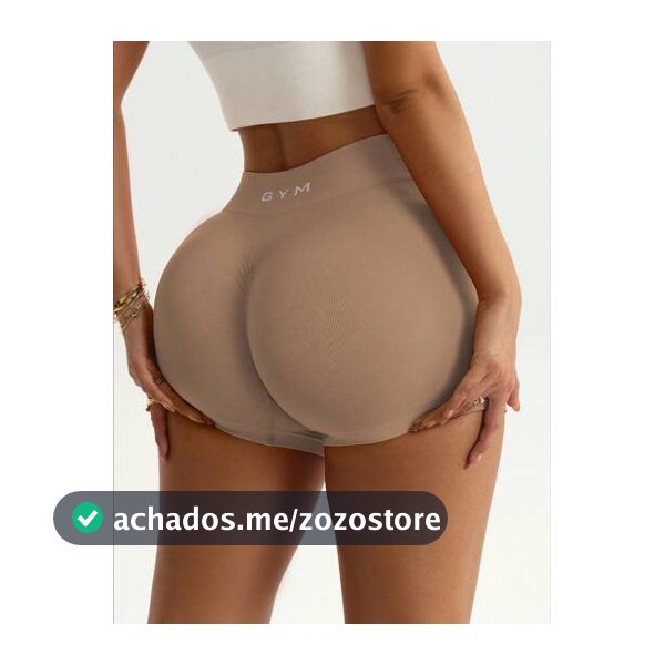 SHEIN Sports 1 Peça Shorts Esportivos com Cinta Vermelha, Malha Sem Costura de Alta Elasticidade, Confortável para Yoga, Fitness, Esportes ao Ar Livre