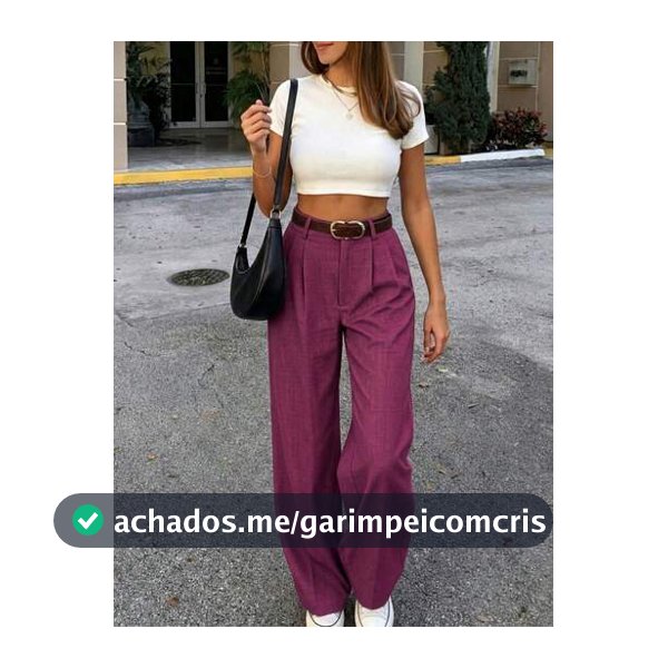 Novas Calças Casuais Femininas de Cintura Alta e Perna Larga em Roxo Médio, Ajuste Solto Estilizante Estilo Luxo Silencioso Calças Longas (Cinto Não Incluído)