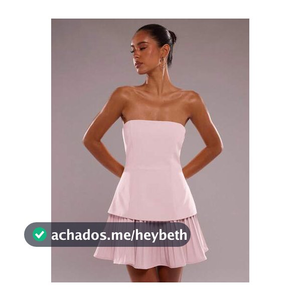 SHEIN BAE Vestido Feminino de Cor Sólida com Babados Sobrepostos e Sem Mangas