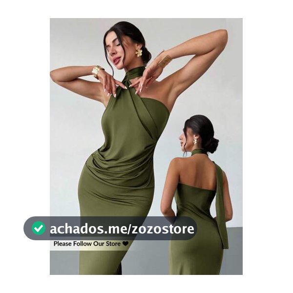 Vestido Solto Assimétrico Feminino