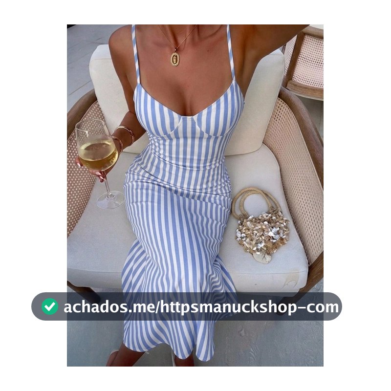 Aloruh Vestido Feminino Sexy Ajustado com Alças Finas, Amarração e Estampa para Férias de Primavera/Verão