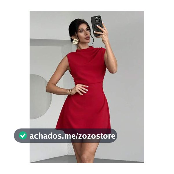 Firerie Vestido Mini A-Line Elegante Vermelho de Verão para Festa Feminino, Simples, Requintado, Modesto, Doce, para Uso Diário, Trabalho, Casamento, Festival de Música e Férias