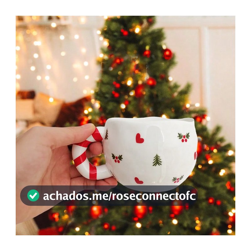 1/2 peças Caneca de Café de Cerâmica 220ml/7,4oz, Xícara de Café de Natal Fofa Feita à Mão, Xícara de Chá de Cerâmica para Feriados, Xícara de Matcha para Café, Leite, Cacau, Canela, Latte, Presente Criativo de Natal e Aniversário