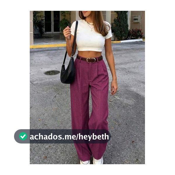 Novas Calças Casuais Femininas de Cintura Alta e Perna Larga em Roxo Médio, Ajuste Solto Estilizante Estilo Luxo Silencioso Calças Longas (Cinto Não Incluído)