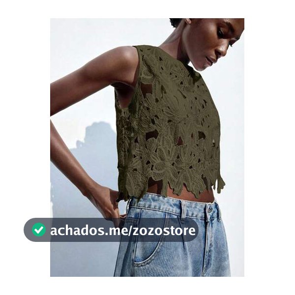 Maija Colete de Renda Solúvel em Água Verde Exército Elegante para Mulheres, Casual para Brunch, Férias de Primavera/Verão, Praia, Uso no Dia da Independência