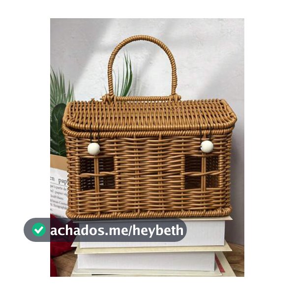 XD Cesta de Banquete de Vime Tecida à Mão com Caixa de Armazenamento de Vime Portátil, Presente de Dama de Honra de Casamento, Caixa de Presente de Aniversário, Cesta de Armazenamento Doméstico, Caixa, Recipiente, Caixa de Armazenamento Aberta, Cesta de Armazenamento de Piquenique de Vime Criativa E...