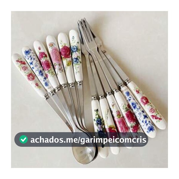 6/12 Peças Conjunto de Talheres de Aço Inoxidável com Alça de Cerâmica