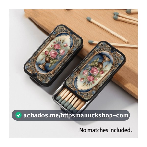 1 Peça Caixa de Fósforos de Metal Vintage em Ouro Rosado, Pode Conter 20 Fósforos (Fósforos Não Incluídos), Tamanho de Bolso, Adequado como Presente para Você, Namorada ou Mãe, como Presente de Aniversário, Feriado ou Natal
