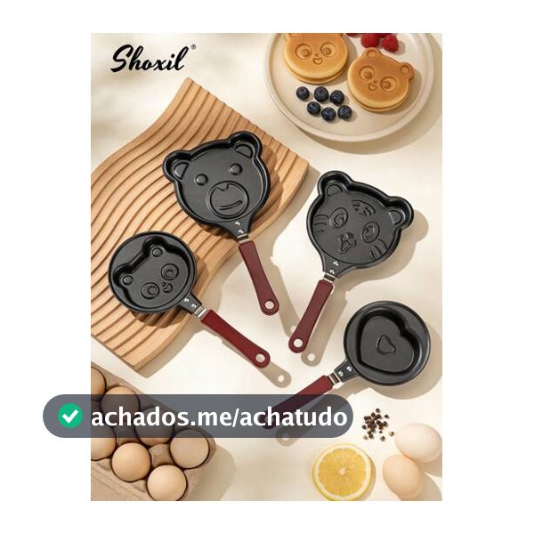 shoxil 1 Peça Frigideira Antiaderente, Frigideira, Assadeira, Frigideira com Formato de Animal de 4/5 Polegadas, Adequada para Cozinha, Casa, Café da Manhã