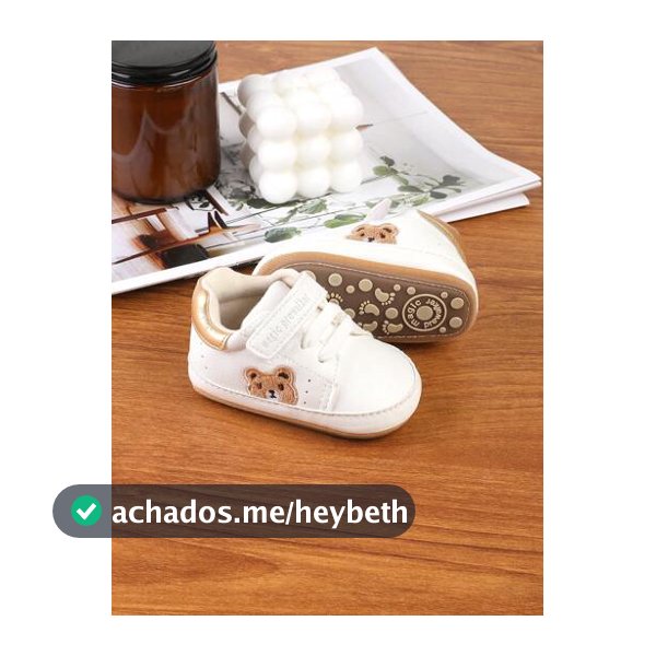 1 Par de Sapatos Esportivos Casuais Planos com Gancho e Fecho de