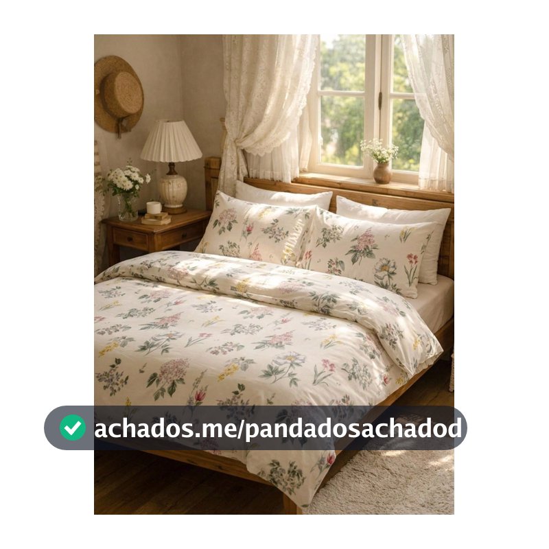 Cirelle 3 Peças Conjunto de Capa de Edredom, Conjunto de Roupa de Cama Floral Shabby Chic, Capa de Edredom com Padrão de Flores de Jardim Vintage com 2 Fronhas (Sem Enchimento)