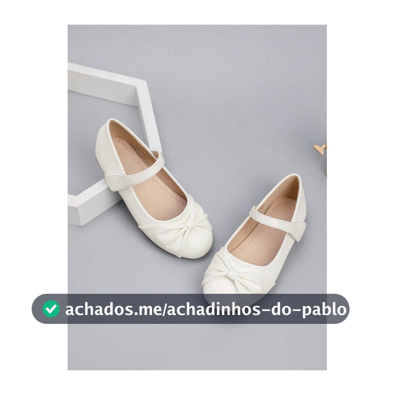 1 Par de Sapatilhas Planas Elegantes com Laço Decorativo para Meninas, Adequadas para Primavera/Verão