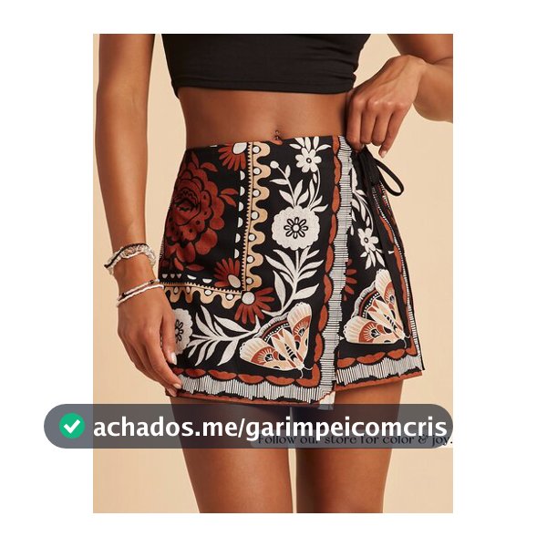 Travachic Shorts de Praia Estilo Boêmio Casual com Cintura Amarrada e Babado para Mulheres, Roupas de Outono para Mulheres
