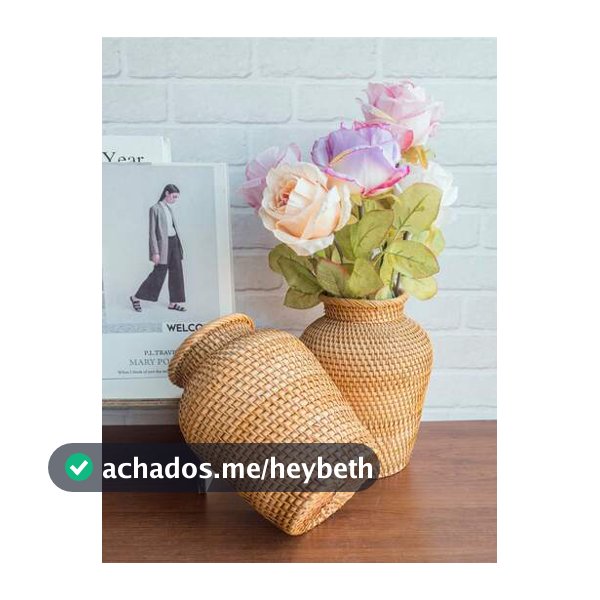 1 Peça Vaso de Vime Trançado Minimalista Feito à Mão, Vaso Decorativo Criativo para Flores Secas, Adequado para Exibição de Plantas e Decoração Doméstica, Ideal para Sala de Estar, Quarto, Decoração, Presente para Pais e Amigos