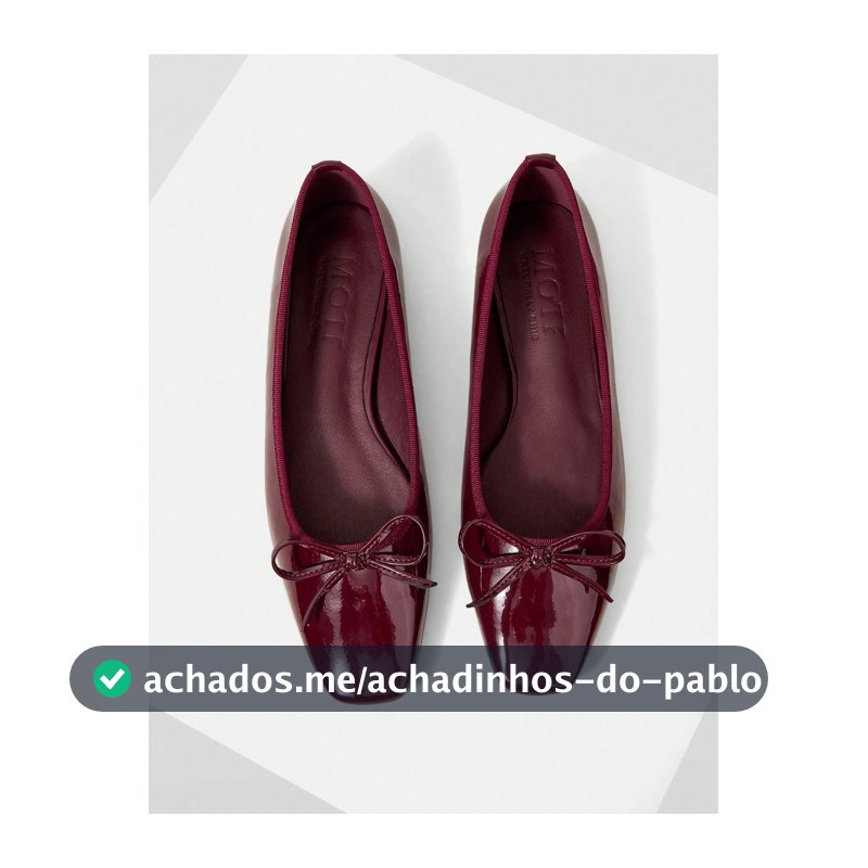 MOTF PREMIUM MOCASSINS DE BICO QUADRADO COM DETALHE EM LAÇO