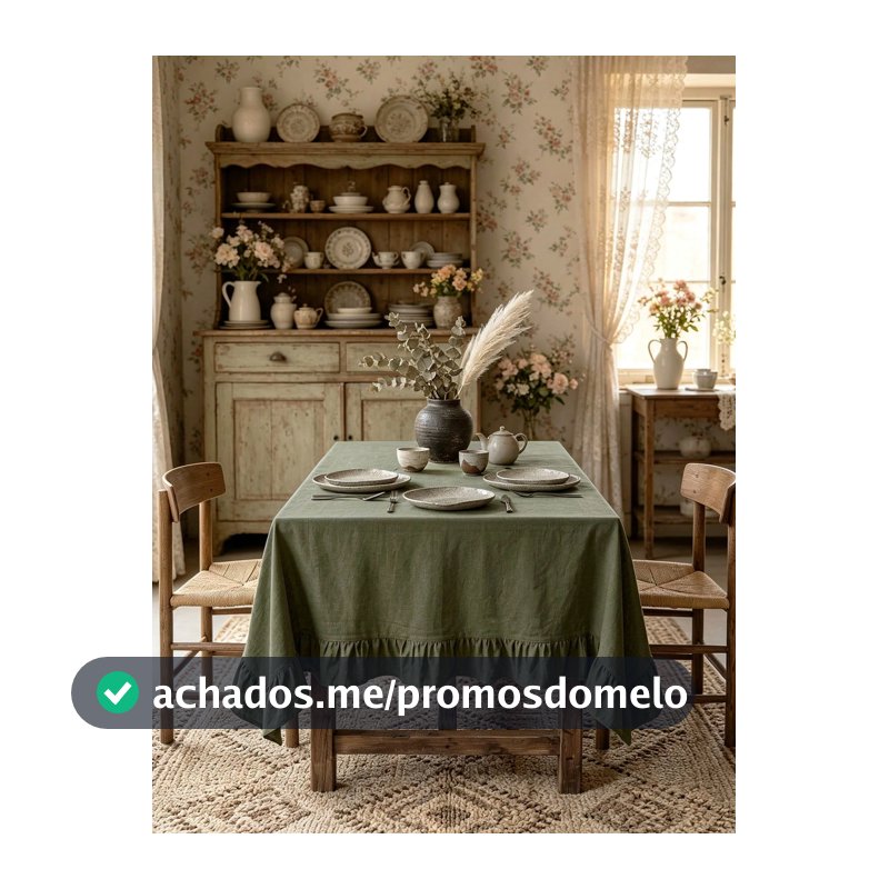 1 Peça Toalha de Mesa Estilo Vintage com Borda Franzida, Cor Sólida, À Prova de Poeira, Sensação de Alta Qualidade, Leve e Respirável, Adequada para Sala de Jantar, Sala de Estar, Quarto