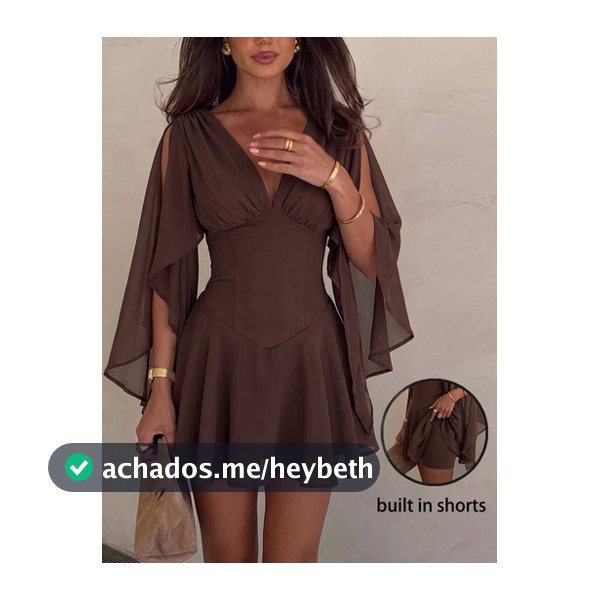 Siren Gaze Vestido Mini Casual Diário Plissado com Decote em V de Cor Sólida para Mulheres