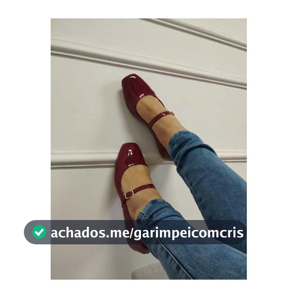 Sapatilha Feminina Mary Jane Verniz