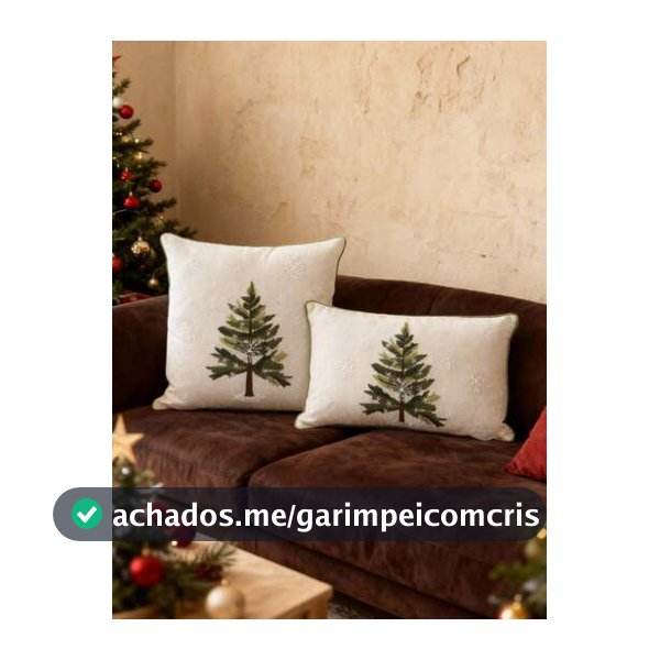 Cirelle 1 Peça Capa de Almofada Bordada com Árvore de Pinheiro e Floco de Neve, Decoração Doméstica Adequada para Sala de Estar, Quarto, Sofá, Festa, Carro e Diversos Ambientes, Outono/Inverno
