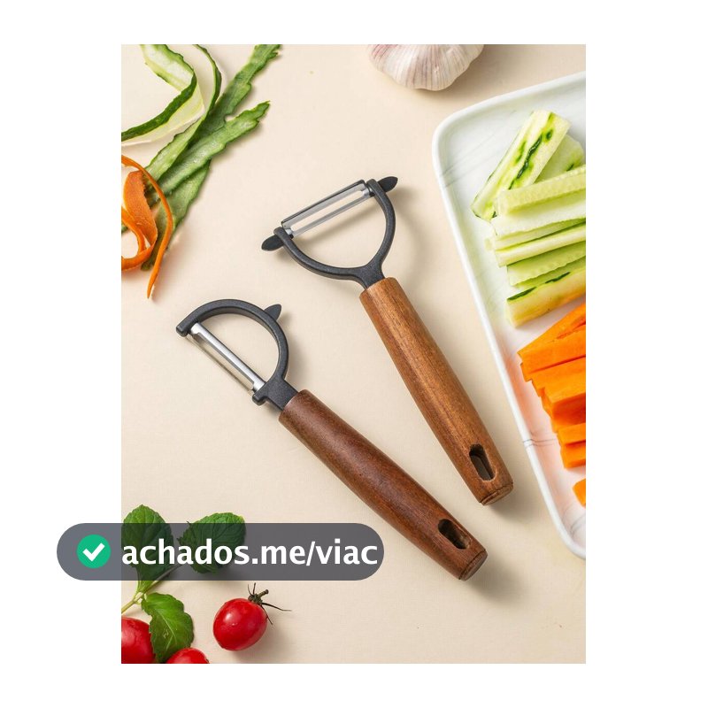 Cirelle 1 Peça Descascador de Maçã e Faca Descascadora de Batata em Aço Inoxidável com Cabo de Madeira, Ferramenta para Vegetais e Frutas, Itens de Cozinha, Cortador, Alimentos, Salada, Decoração, Armazenamento, Festa, Aniversário, Essenciais de Cozinha Rama, Uso na Cozinha, Suprimentos de Cozinha