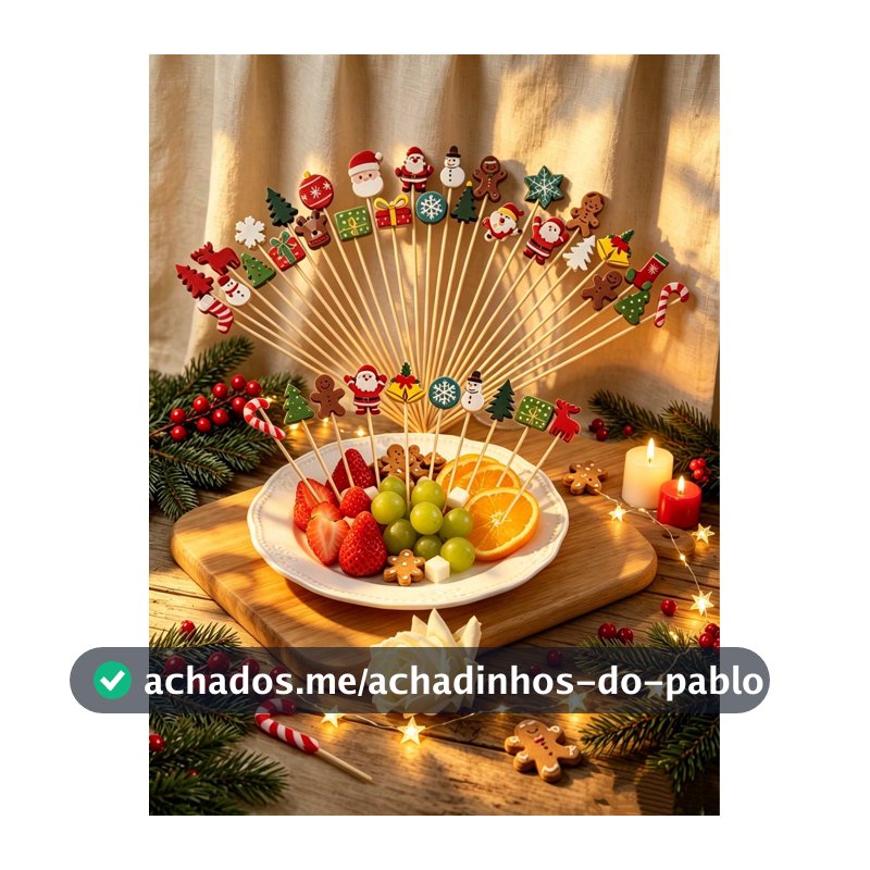 100 peças/Pacote Espetos Decorativos de Bambu Natalinos Variados, Palitos de Bambu Coloridos e Criativos com Padrões de Papai Noel, Árvore de Natal, Cervo, Floco de Neve, Boneco de Gengibre, Meia de Natal, Boneco de Neve, Caixa de Presente, Adequados para Palitos de Coquetel, Garfos de Bolo, Espetos...