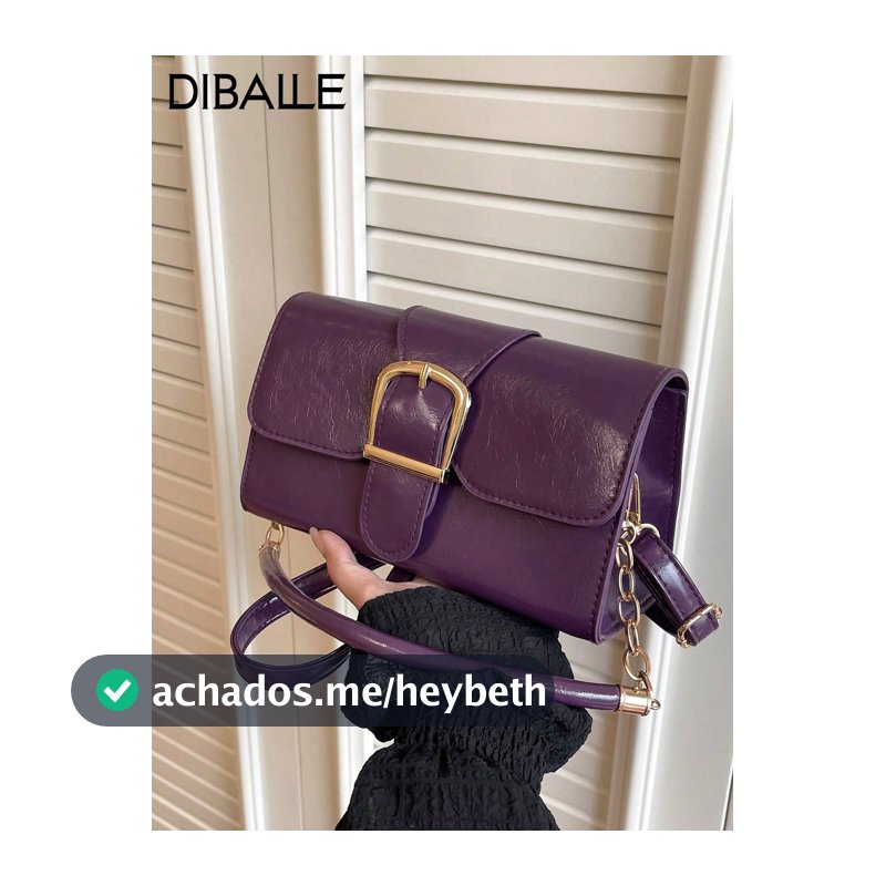 Nova Bolsa Pequena Quadrada de Couro Sintético Decorativa, Bolsa de Ombro e Transversal Minimalista Feminina com Fechamento de Trava, Bolsa de Axila para Uso Diário, Versátil e Elegante, Bolsa Pequena Feminina para Férias