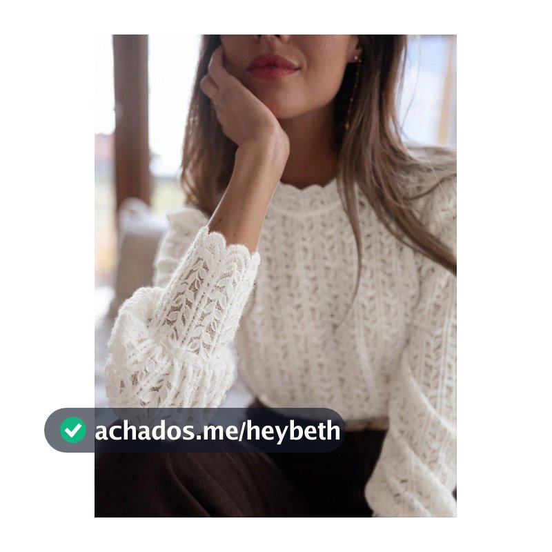 Blusa de Renda Solta e Elegante Casual Feminina, Adequada para Uso Diário, Encontros, Chá da Tarde. O Delicado Padrão Floral Adiciona Suavidade, Use na Primavera/Verão para um Visual Fresco e Gracioso. Combine com uma Saia para Criar um Clima Doce, Ótimo para Encontros com Amigos ou Compras de Final...