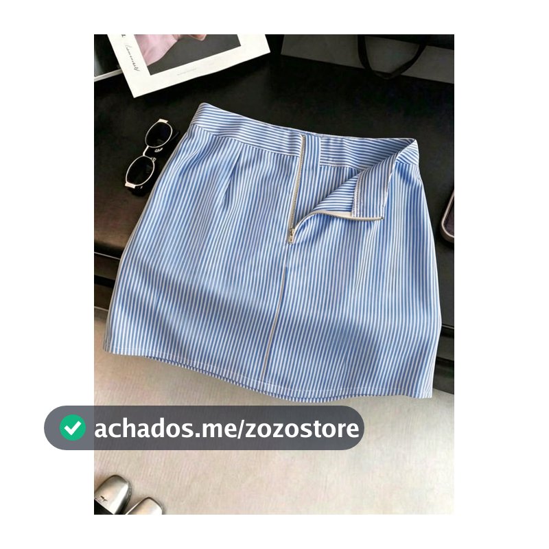 SHEIN Franclia Saia Minimalista Versátil em Linha A com Cintura Alta para Mulheres, Casual, Escritório, Deslocamento, Férias, Festa