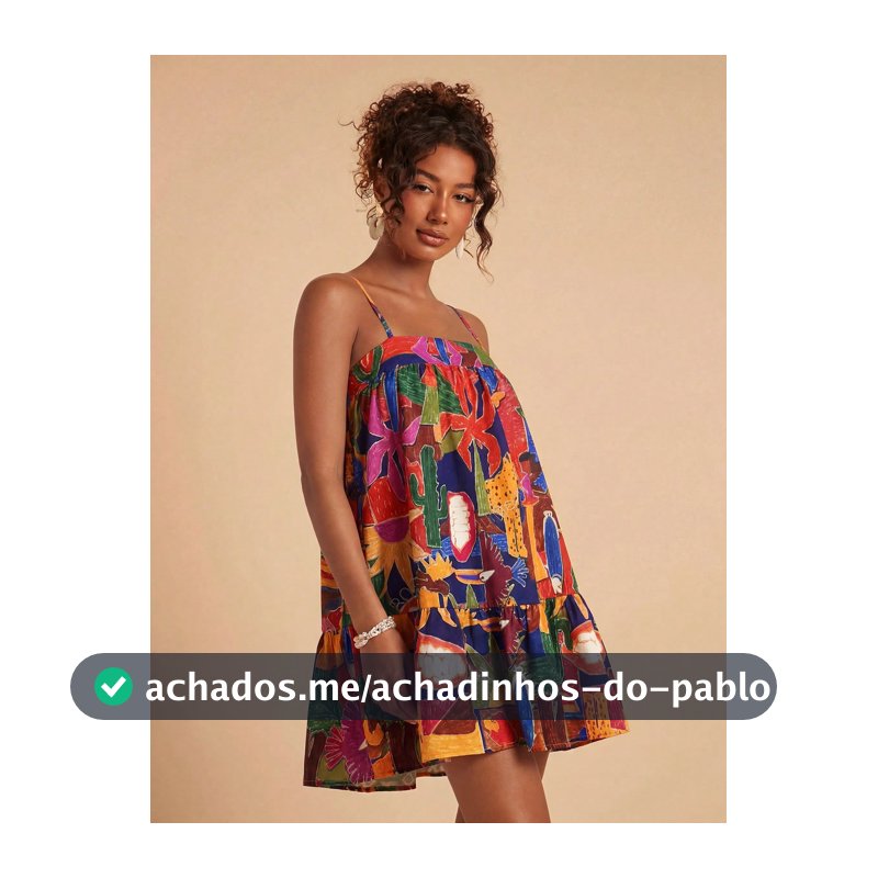 Travachic Vestido Mini de Férias com Estampa Tropical, Praia, Brunch, Azul Marinho, Verão, Boho Tropical