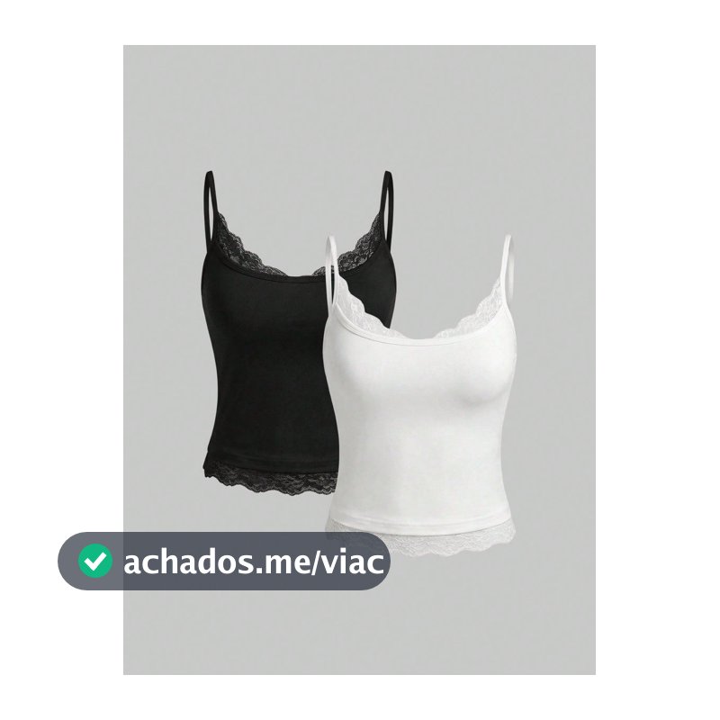 Aloruh 2 Peças Conjunto Casual Diário de Mulher, Simples, Cor Sólida, Renda Recortada, Regata Ajustada, Versátil Conjunto de Verão de 2 Peças, Regata Casual Feminina, Regata Branca, Regata Casual de Primavera