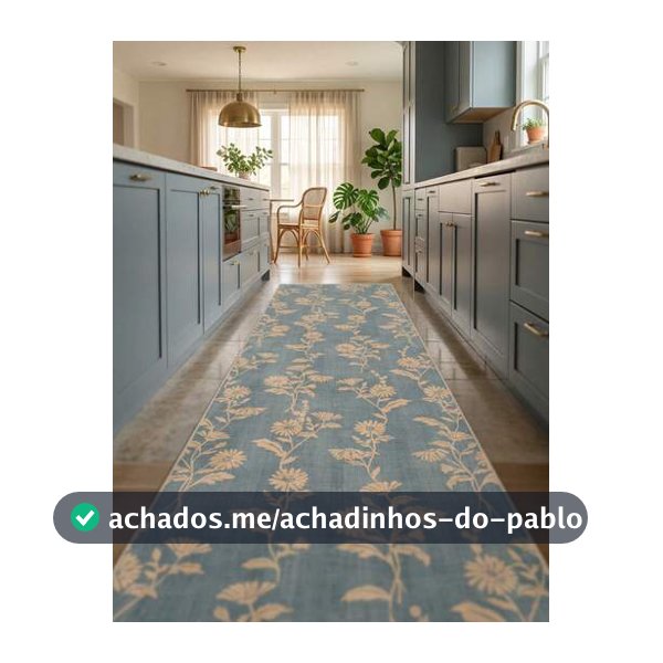 1 Peça Tapete/Carpete/Capacho/Passadeira de Área com Padrão Floral Vintage Listrado e Botânico, Tapete Macio e Lavável para Banheiro, Cozinha, Entrada, Corredor, Quarto, Sala de Estar, Decoração Versátil para o Lar