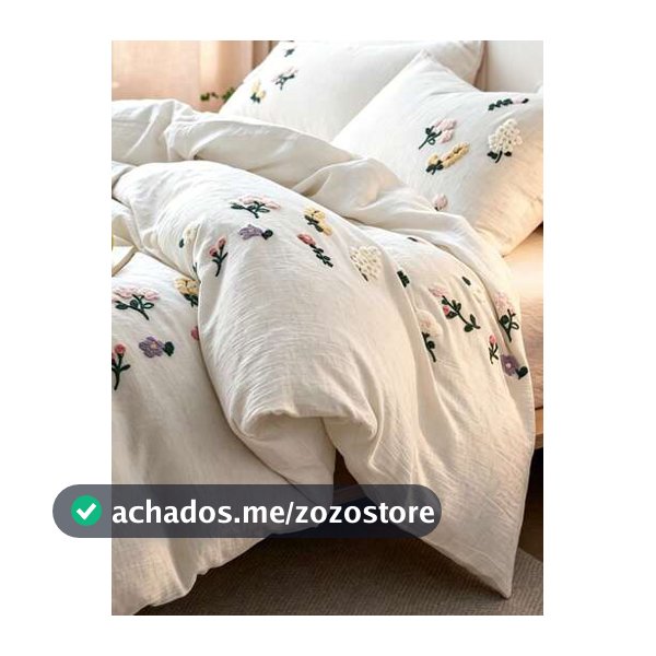 3 Peças Conjunto de Roupa de Cama Macio e Confortável com Textura Enrugada Natural (1Capa de Edredom + 2Fronhas, Excluindo o Enchimento), Estilo Floral Botânico Campestre, Adequado para Quarto, Quarto de Hóspedes, Meninos e Meninas, Lavável em Máquina, Todas as Estações
