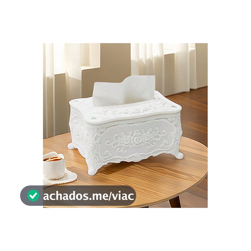 1 Peça Capa para Caixa de Lenços, Estilo Europeu, Suporte Simples e Fofo para Caixa de Lenços para Sala de Estar