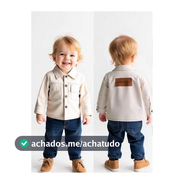 SHEIN Jaqueta com Pesponto Contrastante de Manga Longa Casual e Elegante para Bebê Menino