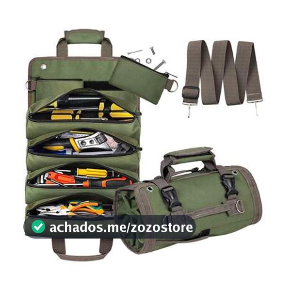 1 Peça Bolsa de Armazenamento de Ferramentas Enrolável Resistente