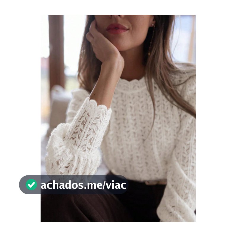 Blusa de Renda Solta e Elegante Casual Feminina, Adequada para Uso Diário, Encontros, Chá da Tarde. O Delicado Padrão Floral Adiciona Suavidade, Use na Primavera/Verão para um Visual Fresco e Gracioso. Combine com uma Saia para Criar um Clima Doce, Ótimo para Encontros com Amigos ou Compras de Final...