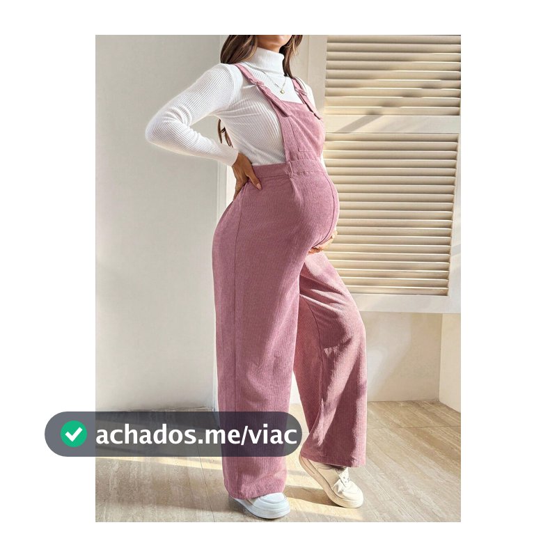 SHEIN Macacão Casual de Cor Sólida para Gestantes