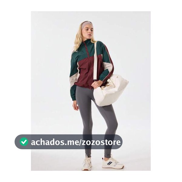 Jaqueta Solta Feminina, Gola Funnel com Blocos de Cor Vintage, Zíper de Duas Vias, Bolsos Ocultos, Estilo Casual Esportivo de Férias, Uso Diário, Estilo Universitário, Roupa Casual da Moda