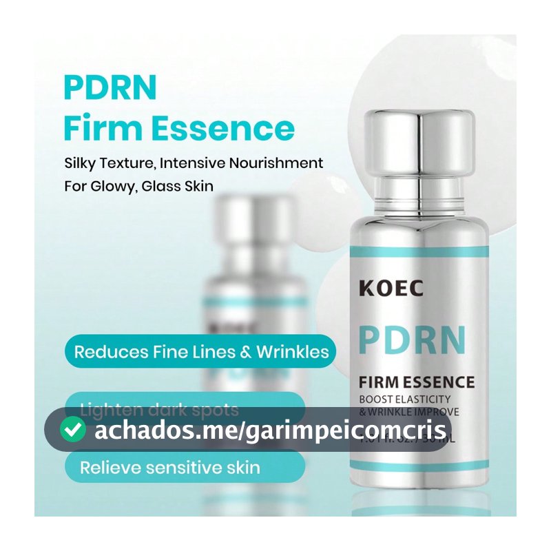 Soro PDRN 100, Essência Clareadora Poderosa, Reparação e Preenchimento da Pele, Hidratante e Umectante, Firmeza, Redução de Linhas Finas