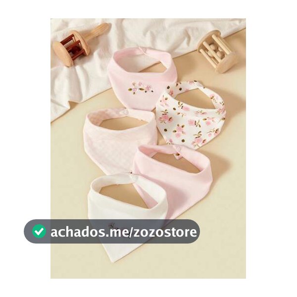 6 Peças Babadores de Algodão para Bebê
