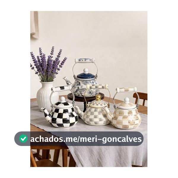 Estilo de Arte Vintage Xadrez + Xadrez Clássico Preto & Branco/Azul & Branco Morandi em Porcelana com Múltiplos Padrões + Formato de Corpo Arredondado e Volumoso + Alça de Cerâmica Resistente ao Calor + Detalhes Decorativos Dourados + Distribuição de Calor Uniforme + Fácil de Limpar & Durável + Gran...
