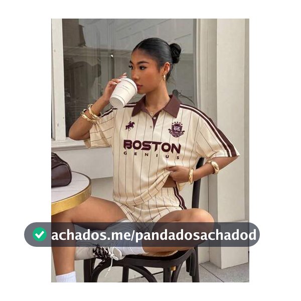Muchica Conjunto Casual de 2 Peças com Camisa Polo de Manga Curta de Tricô Listrada Amarelo Claro e Shorts Combinando