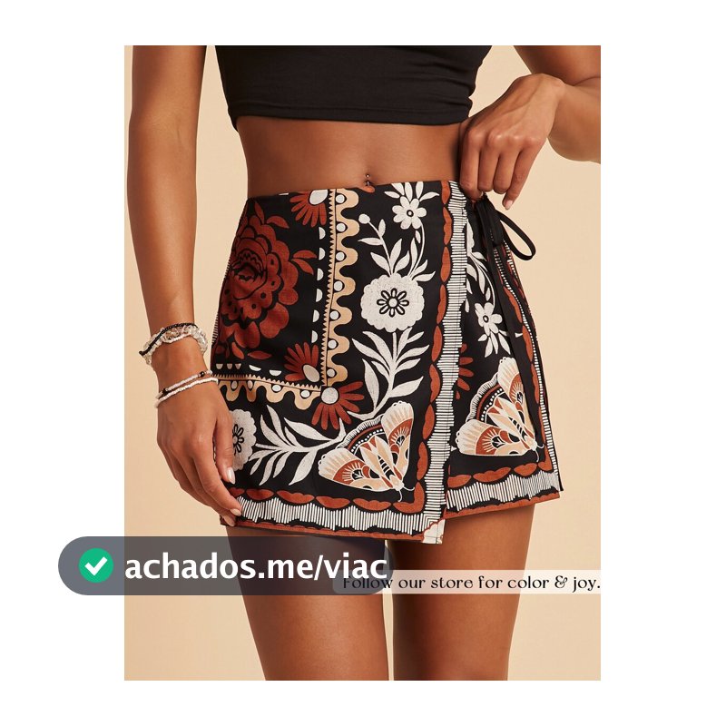 Travachic Shorts de Praia Estilo Boêmio Casual com Cintura Amarrada e Babado para Mulheres, Roupas de Outono para Mulheres