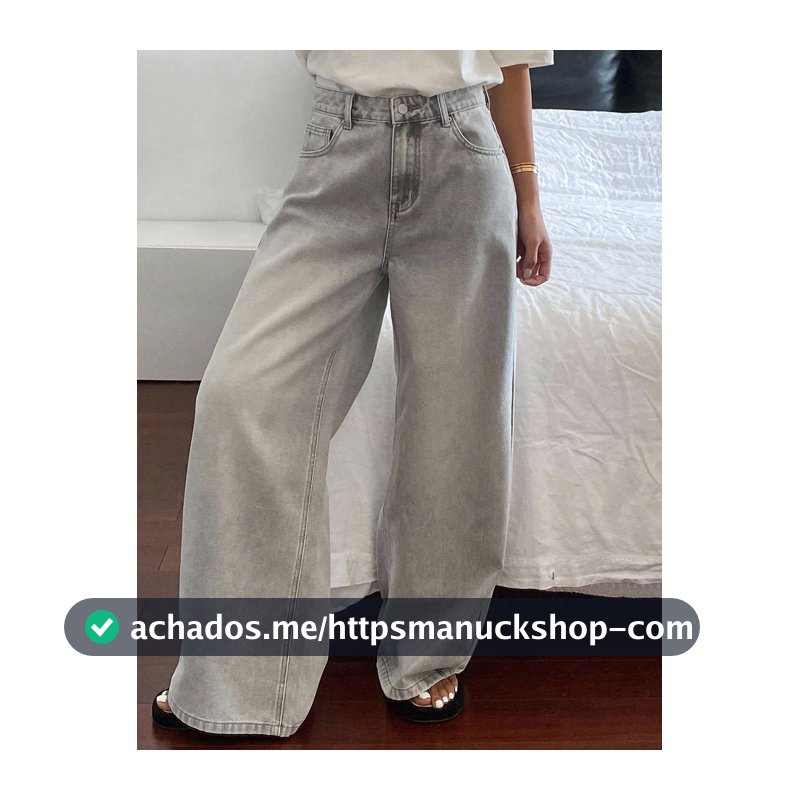 Livesso Denim Denim Femininos de Verão Soltos e Casuais Rasgados