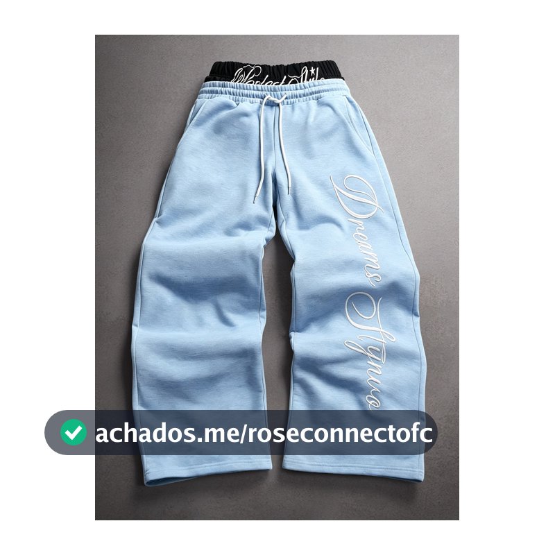 STYNVO Calça de Moletom Casual Masculina com Cordão na Cintura e Estampa de Letras para o Dia a Dia