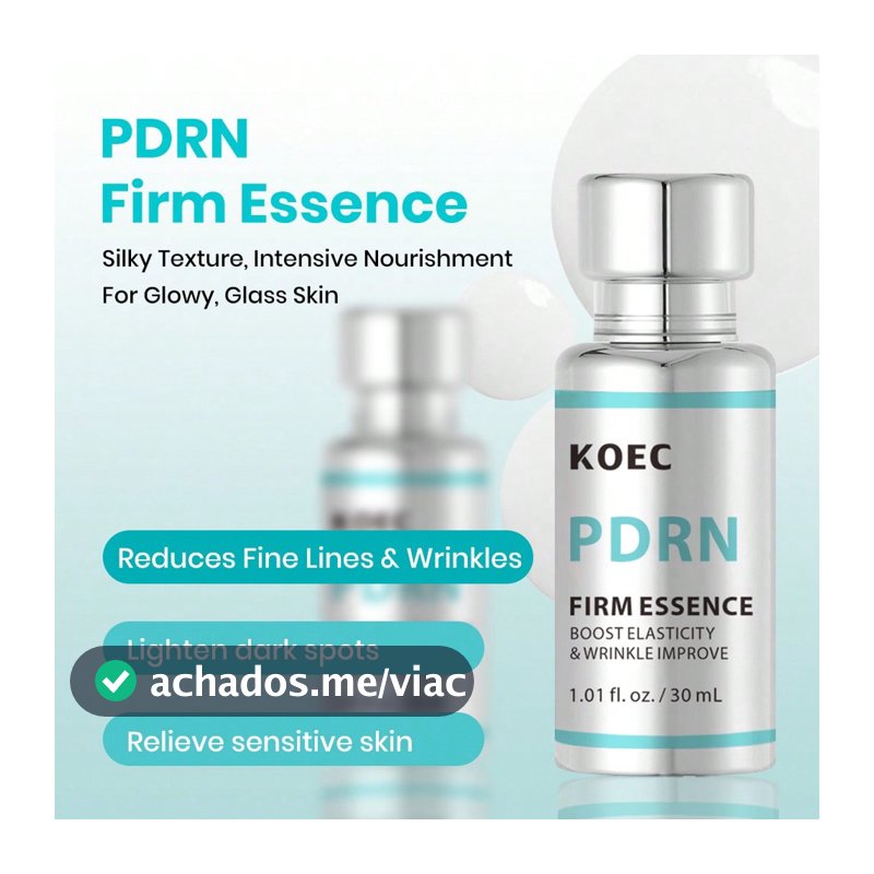 Soro PDRN 100, Essência Clareadora Poderosa, Reparação e Preenchimento da Pele, Hidratante e Umectante, Firmeza, Redução de Linhas Finas