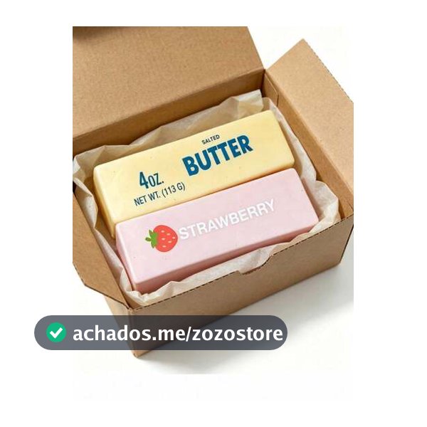 2 peças/1 peça Brinquedo de Espuma, Sabores de Manteiga e Morango, Macio e Fofo, Aroma Natural, Brinquedo de Espuma em Formato de Alimento, Perfeito para Festas, Temporada de Formatura, Volta às Aulas, Presentes de Feriados, Presentes do Dia dos Namorados, Bala de Manteiga, Slime, Múltiplos Estilos ...