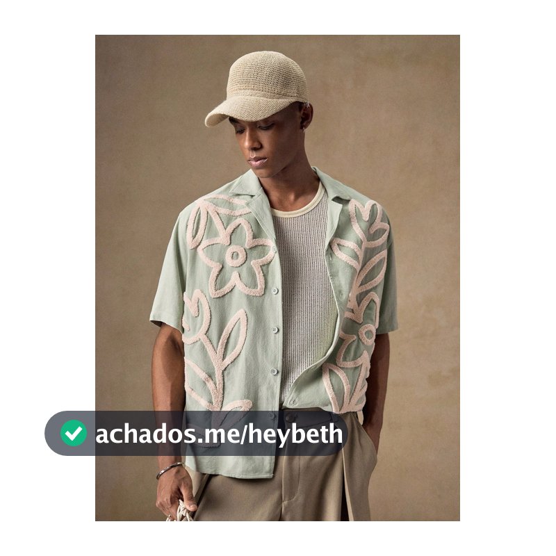 AKNOTIC Business Casual Camisa Casual Masculina de Manga Curta Solta com Estampa Floral Bordada em Verde Abacate Claro, Tecido Trama, Adequada para Jovens, Namorado, Professor, Viagem ao Ar Livre e Presente, Férias, Presentes do Dia dos Pais