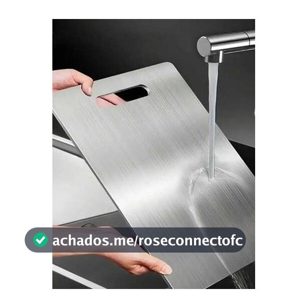 1 Peça Tábua de Corte de Aço Inoxidável Antibacteriana, Tábua de Corte Dupla Face, Adequada para Cozinha Doméstica, Fácil de Limpar