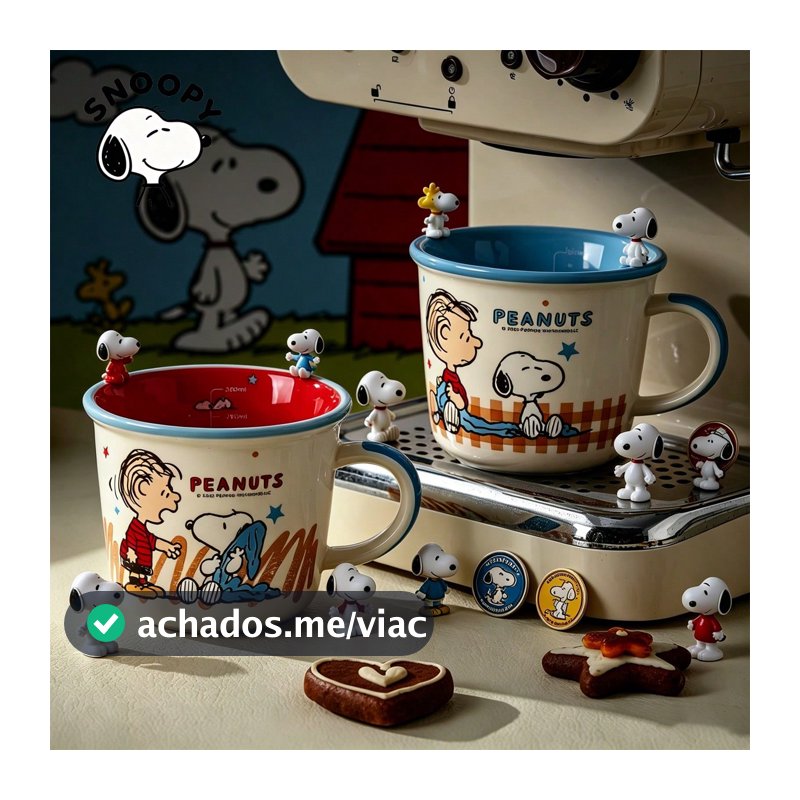 Xícara Medidora Fofa Snoopy Abebe, Xícara de Café da Manhã Doméstica, Presente para Casal, Novo Lançamento Atacado